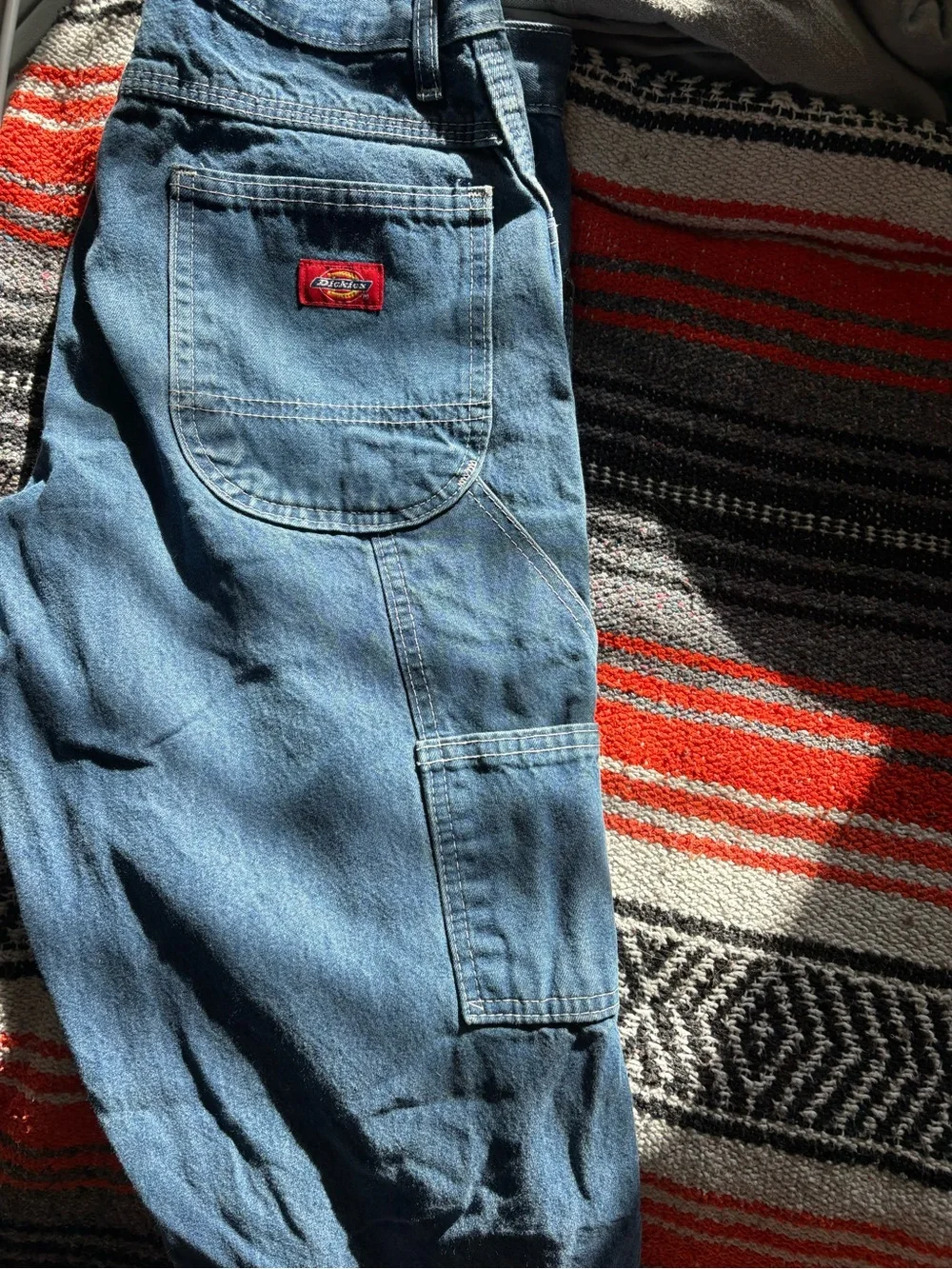 Dickies Men's Straight Jeans in Blue Denim
